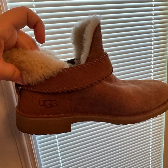 UGG Chestnut Shearling Ankle Boots - Picture 3 of 6